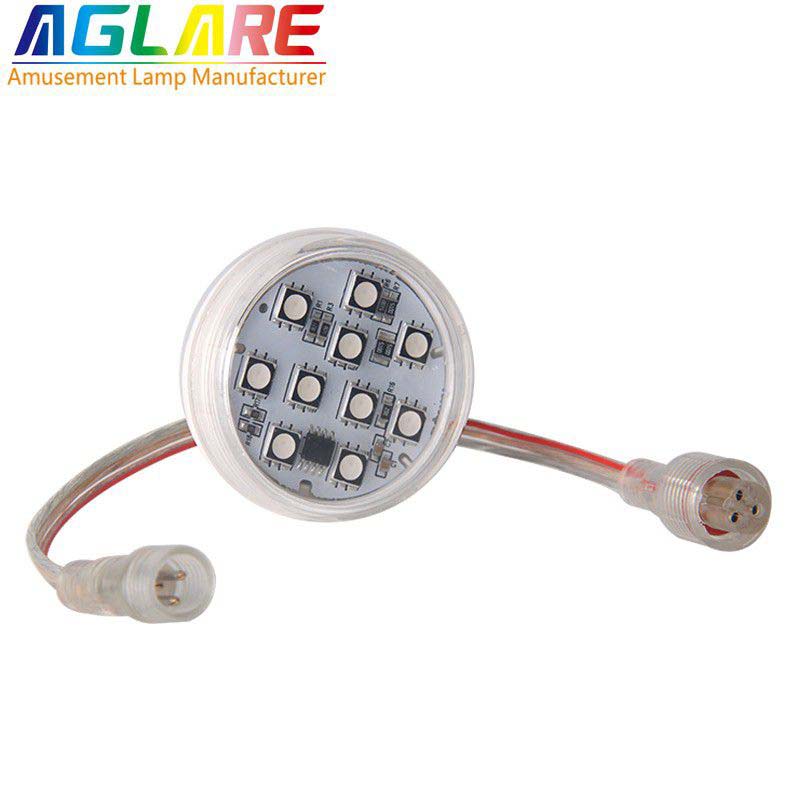 45mm 10 SMD black led chip 5050 rgb ucs1903 led pixel for Amusement Rides